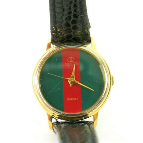 gucci green face watch